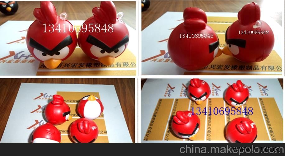 PU动物 PU玩具 PU公仔 PU愤怒的小鸟