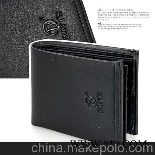多卡位时尚简洁男士牛皮钱包 真皮钱包男式钱包钱夹图1