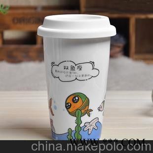 批发加工生产星巴克杯子 马克杯咖啡杯双层杯 外贸广告礼品杯定制