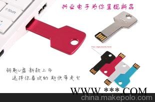 新款钥匙U盘 厂家直销可定制LOGO 礼品U盘 广告U盘图1