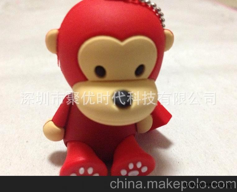 礼品U盘工厂 新款创意可爱大嘴猴U盘 个性广告U盘 卡通猴子U盘图3