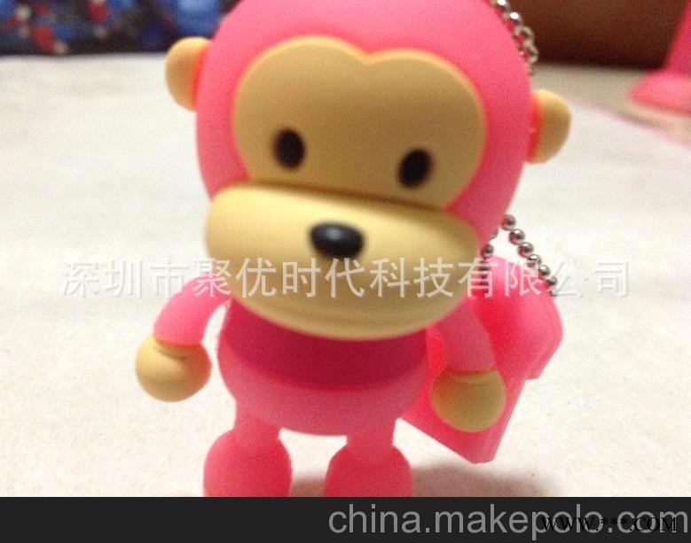 礼品U盘工厂 新款创意可爱大嘴猴U盘 个性广告U盘 卡通猴子U盘图2