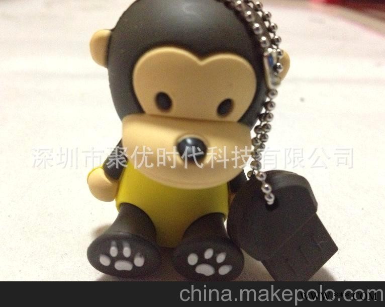 礼品U盘工厂 新款创意可爱大嘴猴U盘 个性广告U盘 卡通猴子U盘