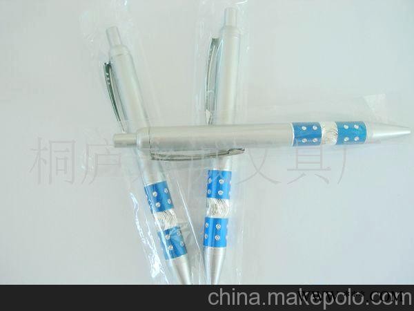 按动圆珠笔 ，半金属广告笔图1