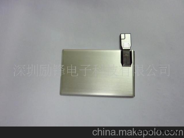 专业U盘工厂直销 金属超薄卡片U盘 广告U盘 礼品U盘图3
