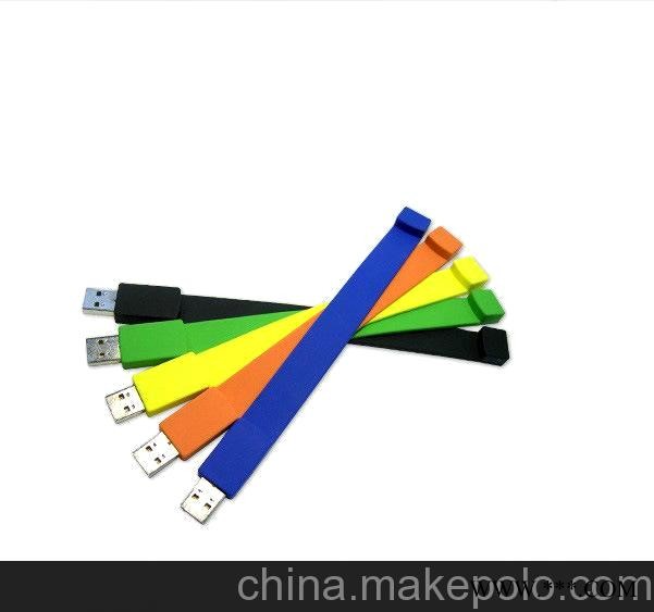 供应热销礼品U盘，手腕带U盘，LOGO定制，促销U盘价格 广告U盘图3