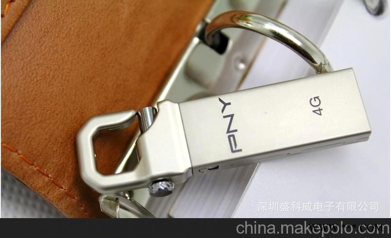 金属U盘 pny必恩威 虎克 pny u盘工厂8G 广告u盘 迷你u盘图2
