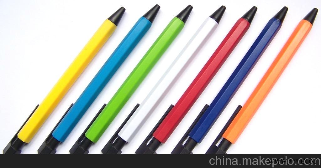 六角笔 六棱笔 油笔 广告笔图2