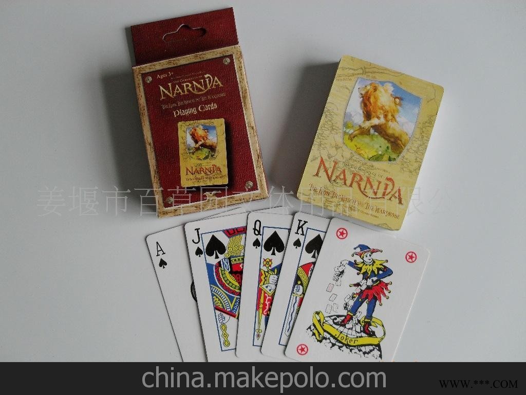 厂家供应NARNIA(280g,62×87mm) 优质广告扑克图2