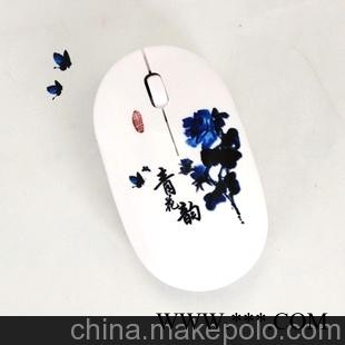 U盘工厂泼墨u盘，陶瓷u盘，青花瓷鼠标，陶瓷礼品u盘广告U盘图1