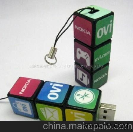 魔方U盘，广告U盘，礼品U盘，正方体U盘，特色U盘，奇特U盘图3