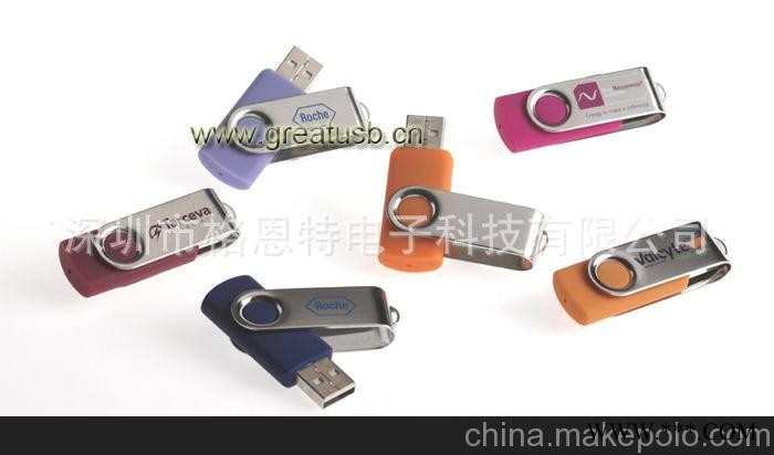 夹子U盘，广告U盘，促销U盘，旋转U盘，特价U盘图2
