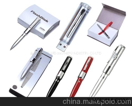 圆珠笔型U盘，六孔笔U盘，商务广告U盘，礼品U盘图2