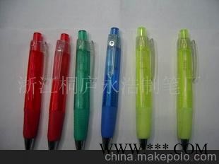 透明色按动圆珠笔，广告笔图1