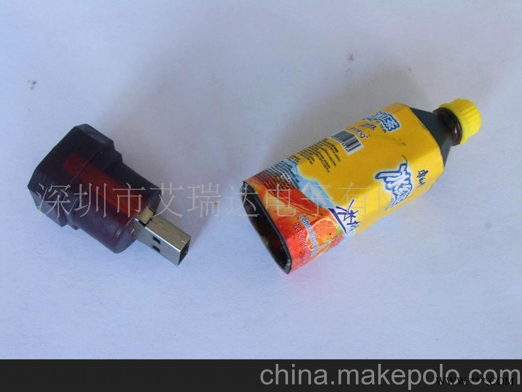 厂家特价供应塑料酒瓶U盘 瓶子U盘 广告U盘 礼品U盘