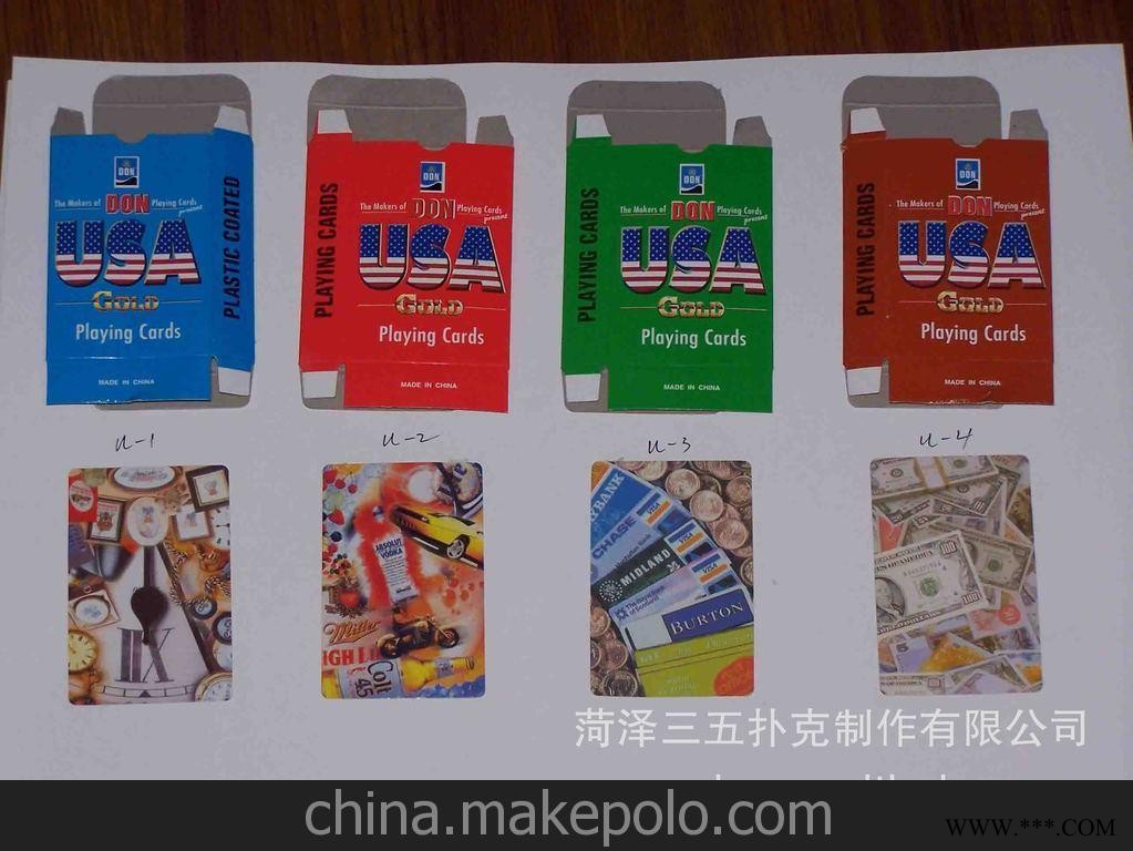 新款 /优质价廉广告扑克，扑克，金融类礼品扑克，外贸扑克图3