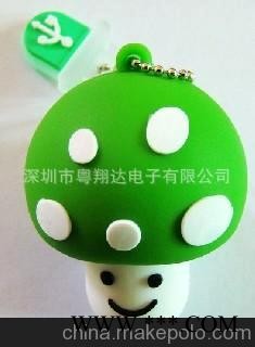 礼物U盘，蘑菇U盘，PVC U盘，软塑胶U盘，开模定制U盘，广告U盘图2
