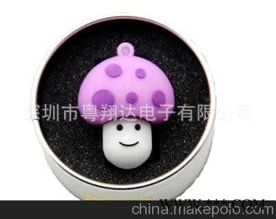 礼物U盘，蘑菇U盘，PVC U盘，软塑胶U盘，开模定制U盘，广告U盘图3