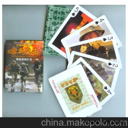 供应中华纸宣传扑克印刷、广告扑克印刷、温州厂家批发广告扑克图2