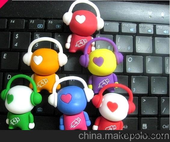 供应卡通音乐人u盘 礼品u盘 广告u盘