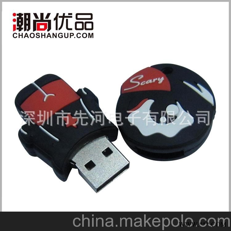 PVC卡通人物形U盘 促销礼品 广告U盘图3