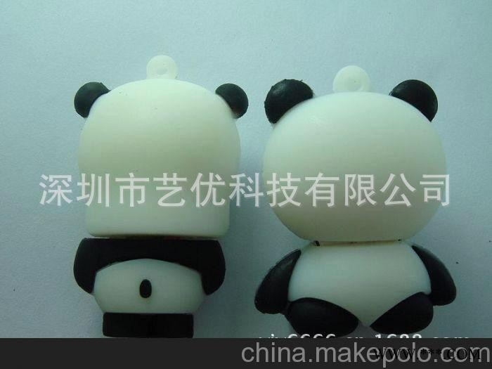 专业生产PVC卡通礼品U盘，软胶公仔广告U盘，软胶U盘图1