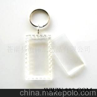 亚克力相框钥匙扣 透明钥匙扣 广告钥匙扣等图1