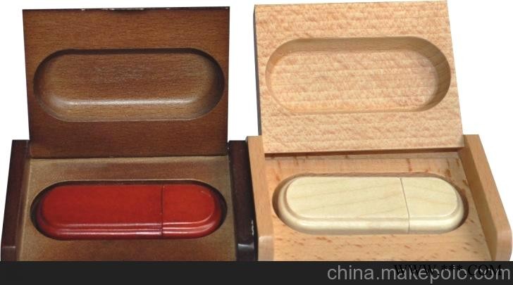 椭圆形U盘，木U盘，环保U盘，高档礼品U盘，广告U盘图1