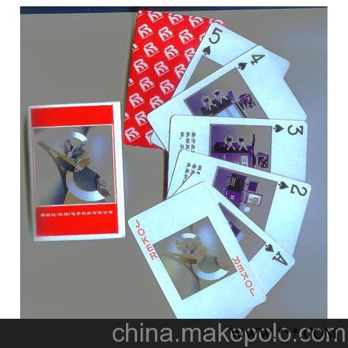 供应中华纸动画个性扑克、广告扑克印刷、温州厂家批发广告扑克图2