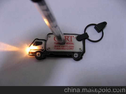 生产供应 PVC钥匙扣 PVC带灯钥匙扣 LED灯钥匙扣 广告钥匙扣图3