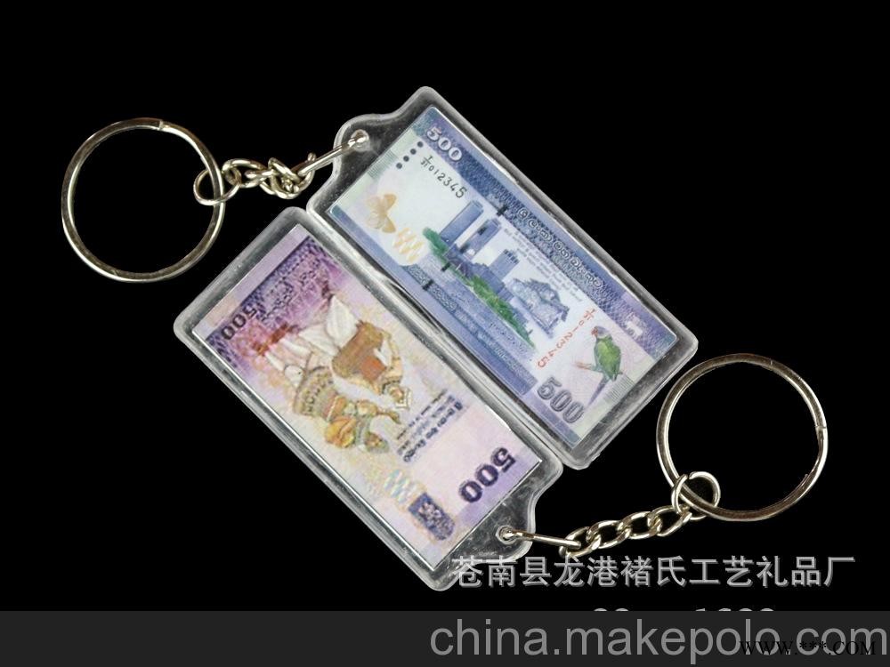 厂家定制批发创意亚克力广告钥匙扣挂饰 多功能方形钥匙扣图3