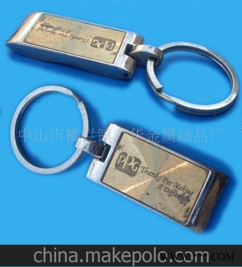 供应高质量的款式新颖的广告钥匙扣图1