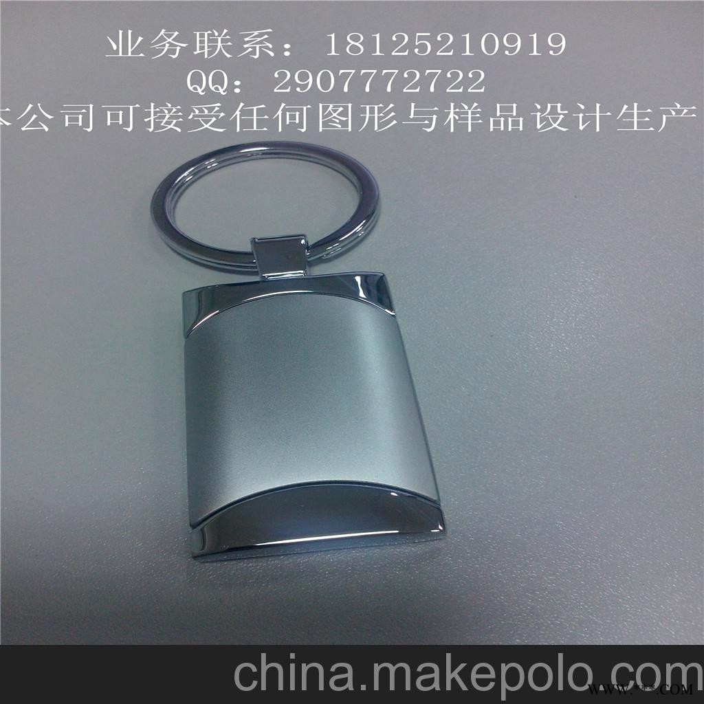 双色电镀贴片合成钥匙扣 广告钥匙扣 金属钥匙圈图3