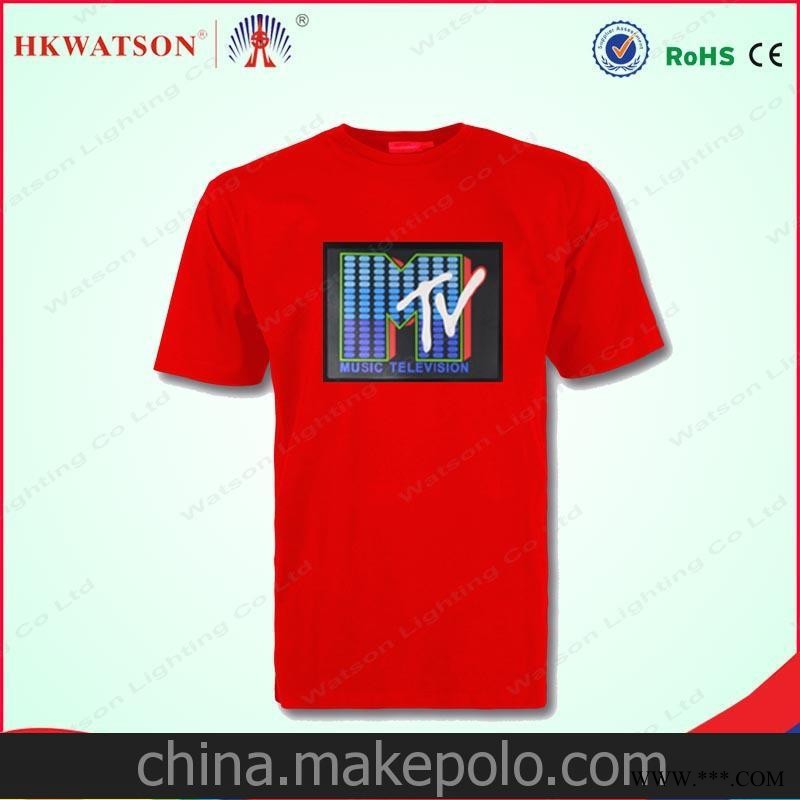 时尚亮丽 厂家直批 发光广告衫图3