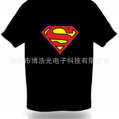 时尚亮丽 厂家直批 发光广告衫