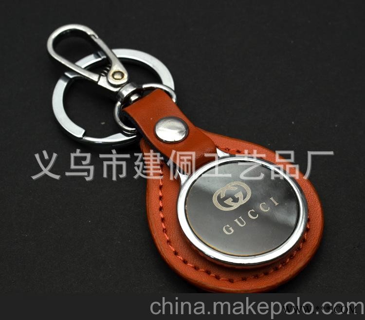 厂家直销皮具钥匙扣 人造革钥匙 PU钥匙扣 广告钥匙扣图3