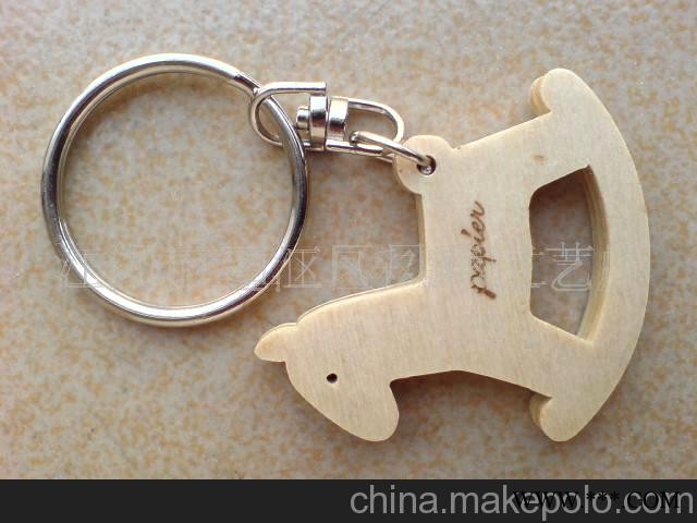 供应广告钥匙扣礼品 木制钥匙扣图3