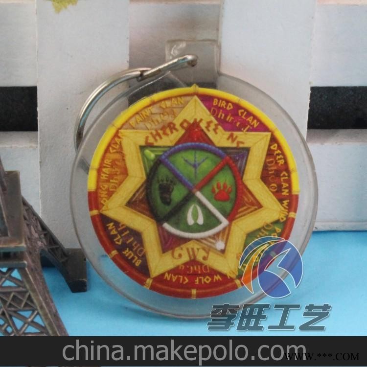 厂家专业批发亚克力钥匙扣 广告钥匙扣图3
