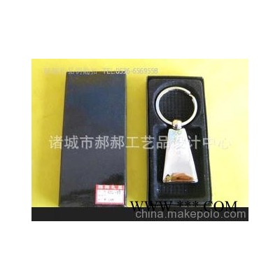 三角金属广告钥匙扣，可雕刻logo