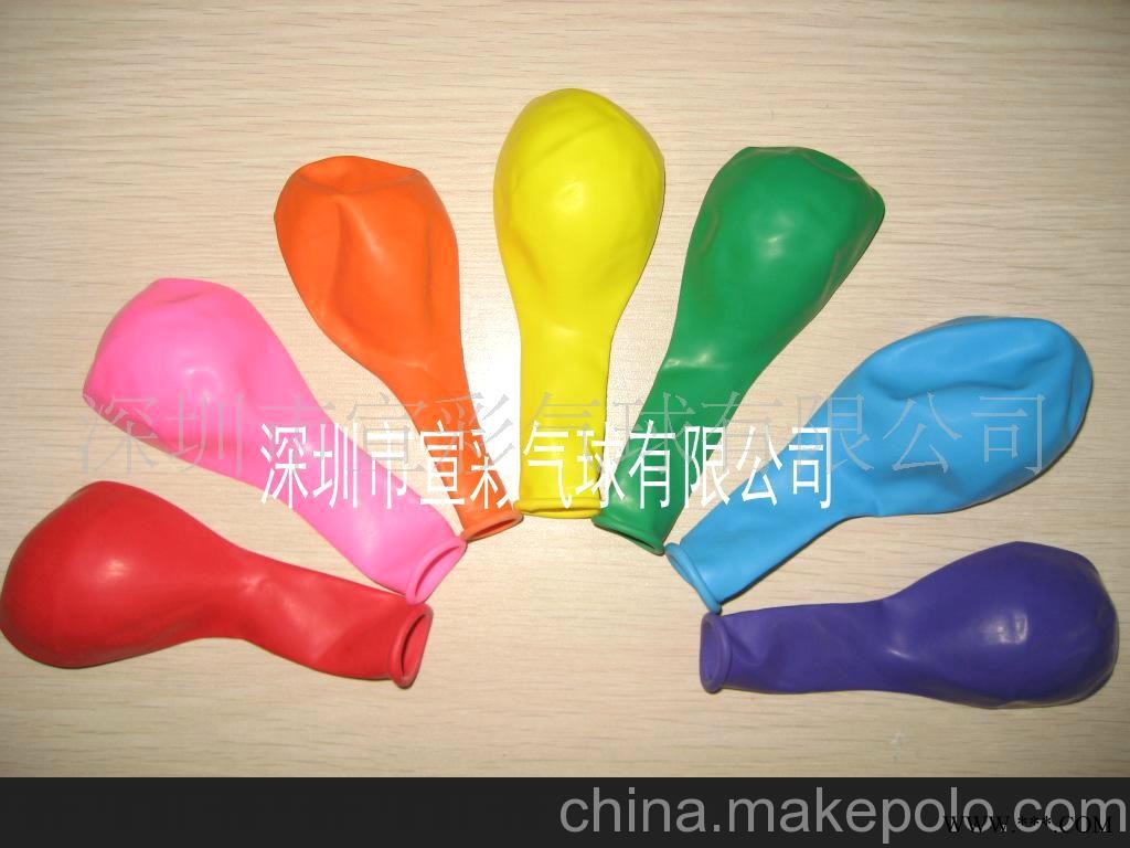 批发供应气球、印刷广告气球、升空气球12寸进口气球加厚气球汽球图3