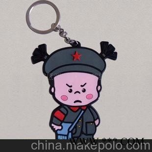 厂家直销童军公仔展会礼品广告钥匙扣图1