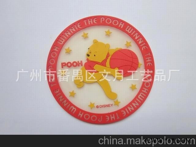 生产加工 PVC杯垫  软胶杯垫   滴胶杯垫  广告礼品杯垫图2