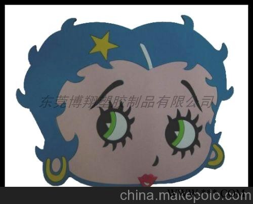 pvc杯垫直销  可设计logo 广告促销杯垫图2