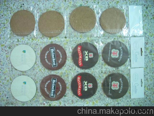 供应广告礼品 灰板纸杯垫 软木杯垫图2