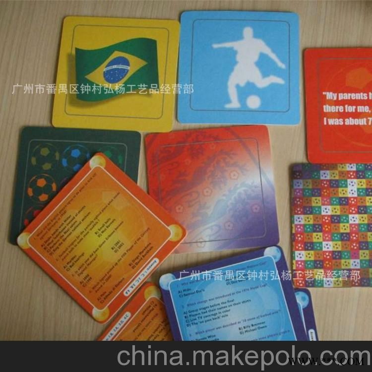 弘杨工艺 供应广告促销创意礼品 卡纸杯垫 pvc杯垫 吸水纸杯垫图2