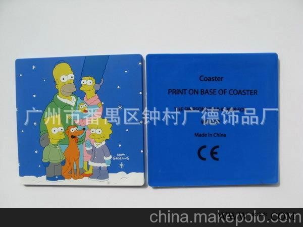广告促销礼品 软胶杯垫 PVC软胶杯垫 杯垫批发图3