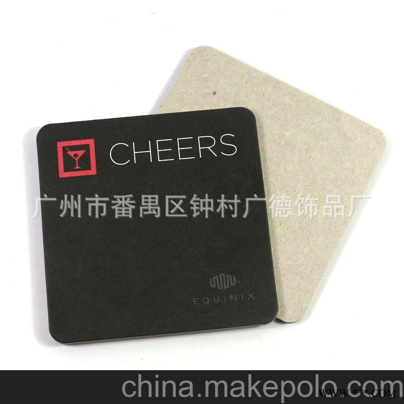 广州厂家供应精美灰板纸杯垫 广告促销杯垫 可来稿定制图1