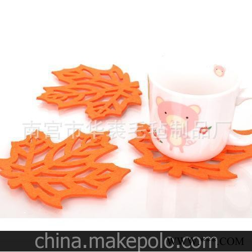 优质环保简约杯垫 批发定做广告礼品毛毡杯垫图3