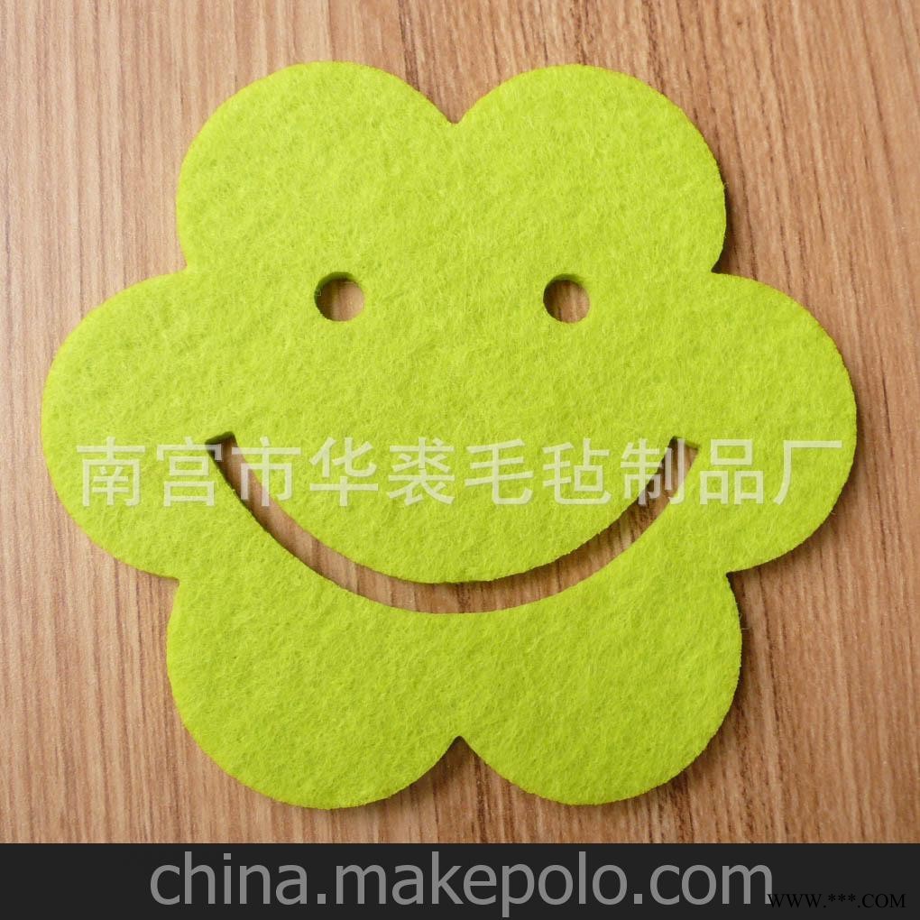 优质环保简约杯垫 批发定做广告礼品毛毡杯垫图2