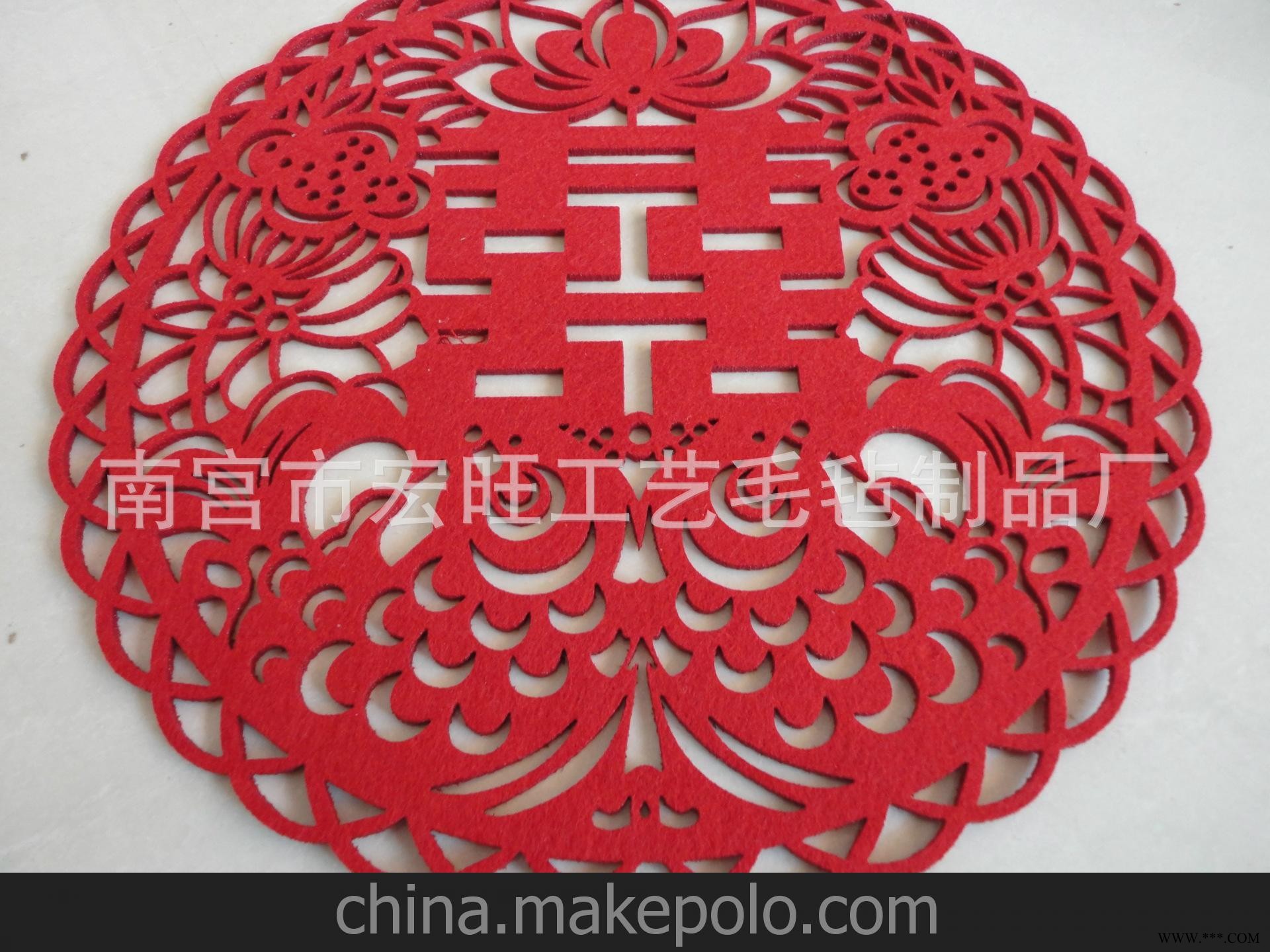环保毛毡餐垫，定制广告毛毡杯垫，加印logo，定做各种毛毡杯垫图2
